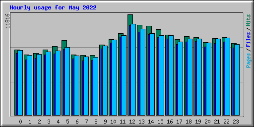 Hourly usage for May 2022